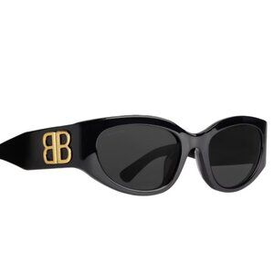 New Balenciaga Sunglasses Women Black 55mm New 100% Authentic